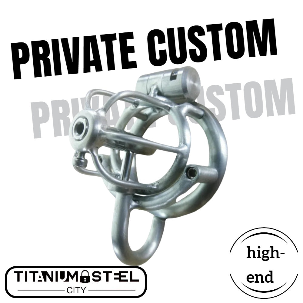Custom PA Steel Male Chastity Cage - Prince Albert Piercing Metal Cock Cage for Men CBT Penis Restraint Adult Sex Toy