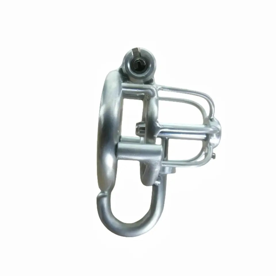 Custom PA Steel Male Chastity Cage - Prince Albert Piercing Metal Cock Cage for Men CBT Penis Restraint Adult Sex Toy