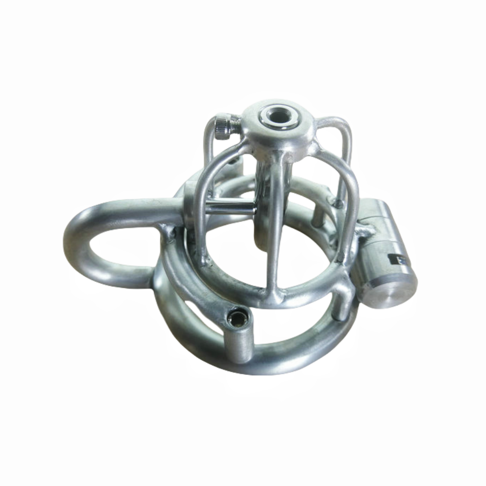 Custom PA Steel Male Chastity Cage - Prince Albert Piercing Metal Cock Cage for Men CBT Penis Restraint Adult Sex Toy